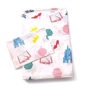 Disney Princess Sheet Set Twin Flat & Pillowcase Cinderella Jay Franco